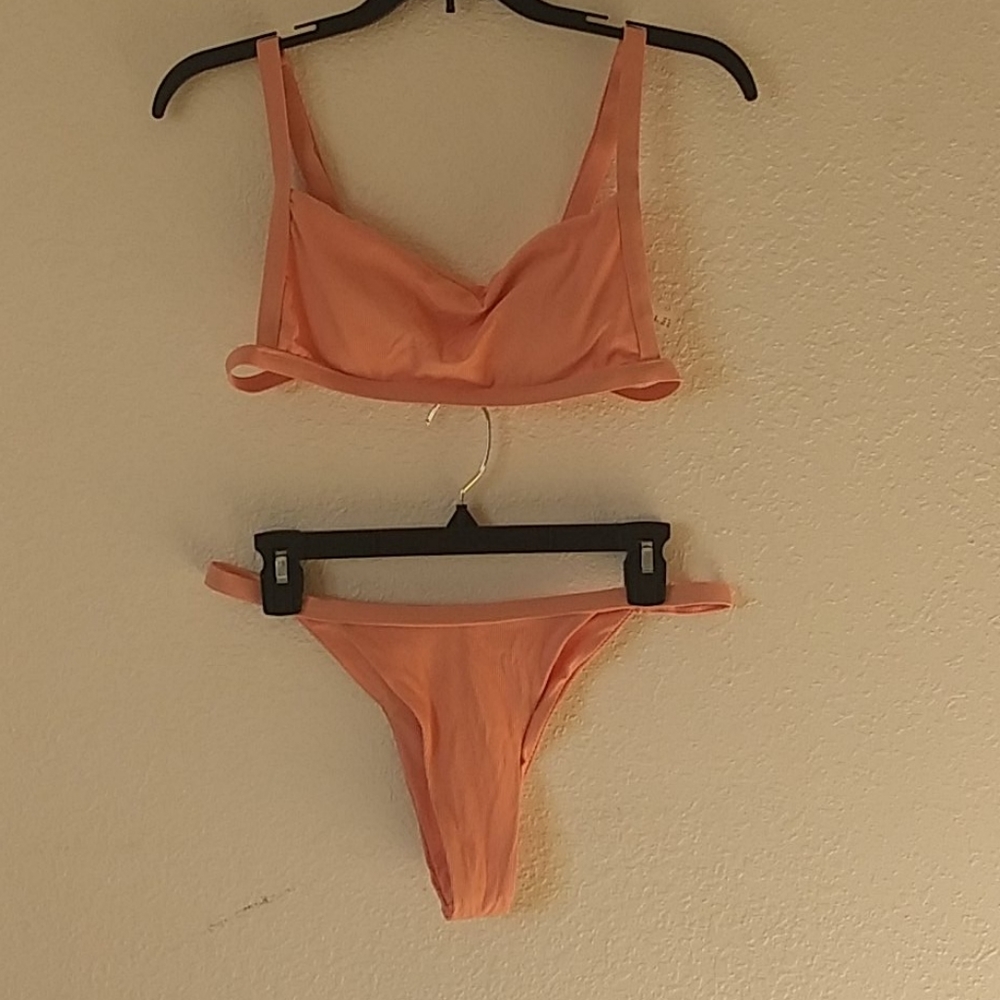 Coral bikini